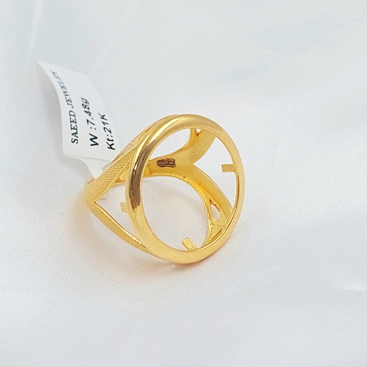 21K خاتم برواز رشادي-مجوهرات الشيخ سعيد-Saeed Jewelry 