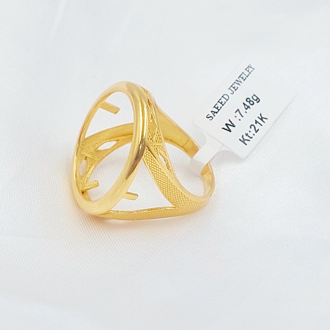 21K خاتم برواز رشادي-مجوهرات الشيخ سعيد-Saeed Jewelry 
