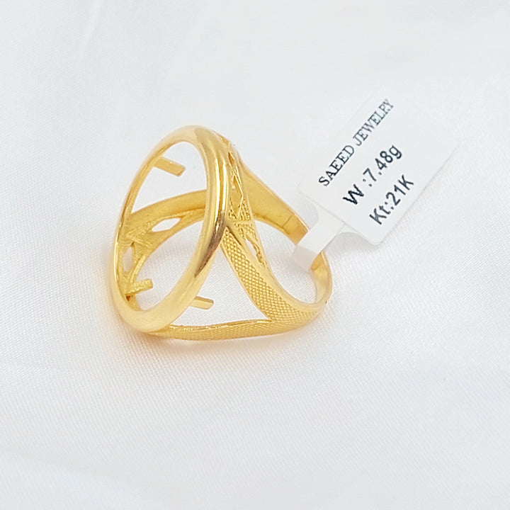 21K خاتم برواز رشادي-مجوهرات الشيخ سعيد-Saeed Jewelry 