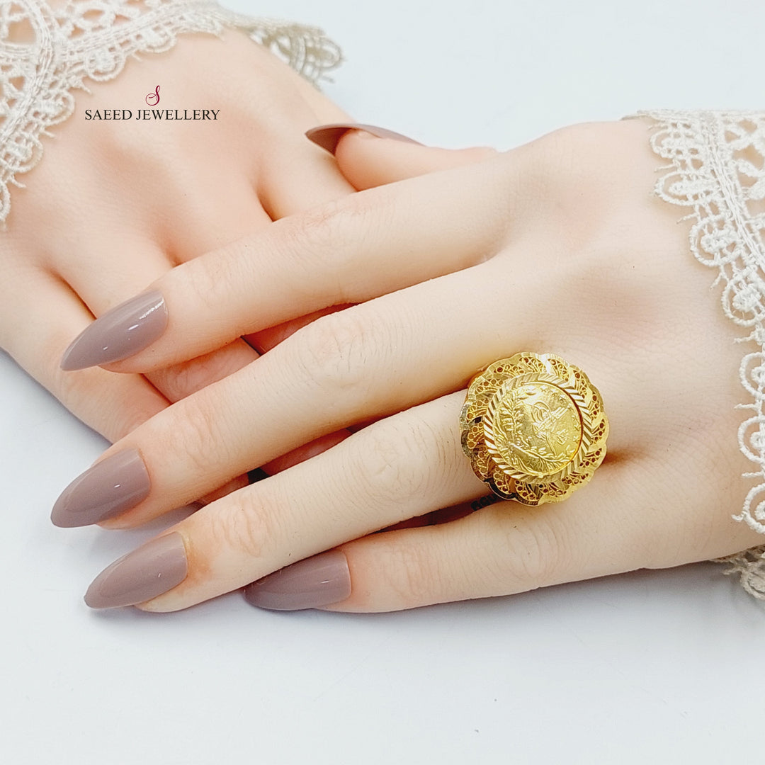 21K Gold Rashadi Ring by Saeed Jewelry - Image 6