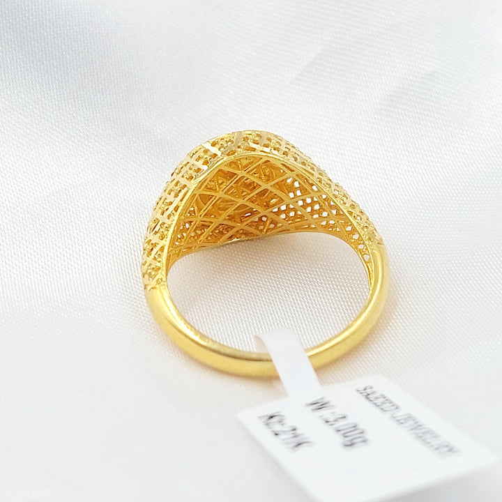 Rashadi Ring Made of 21K Gold by Saeed Jewelry 