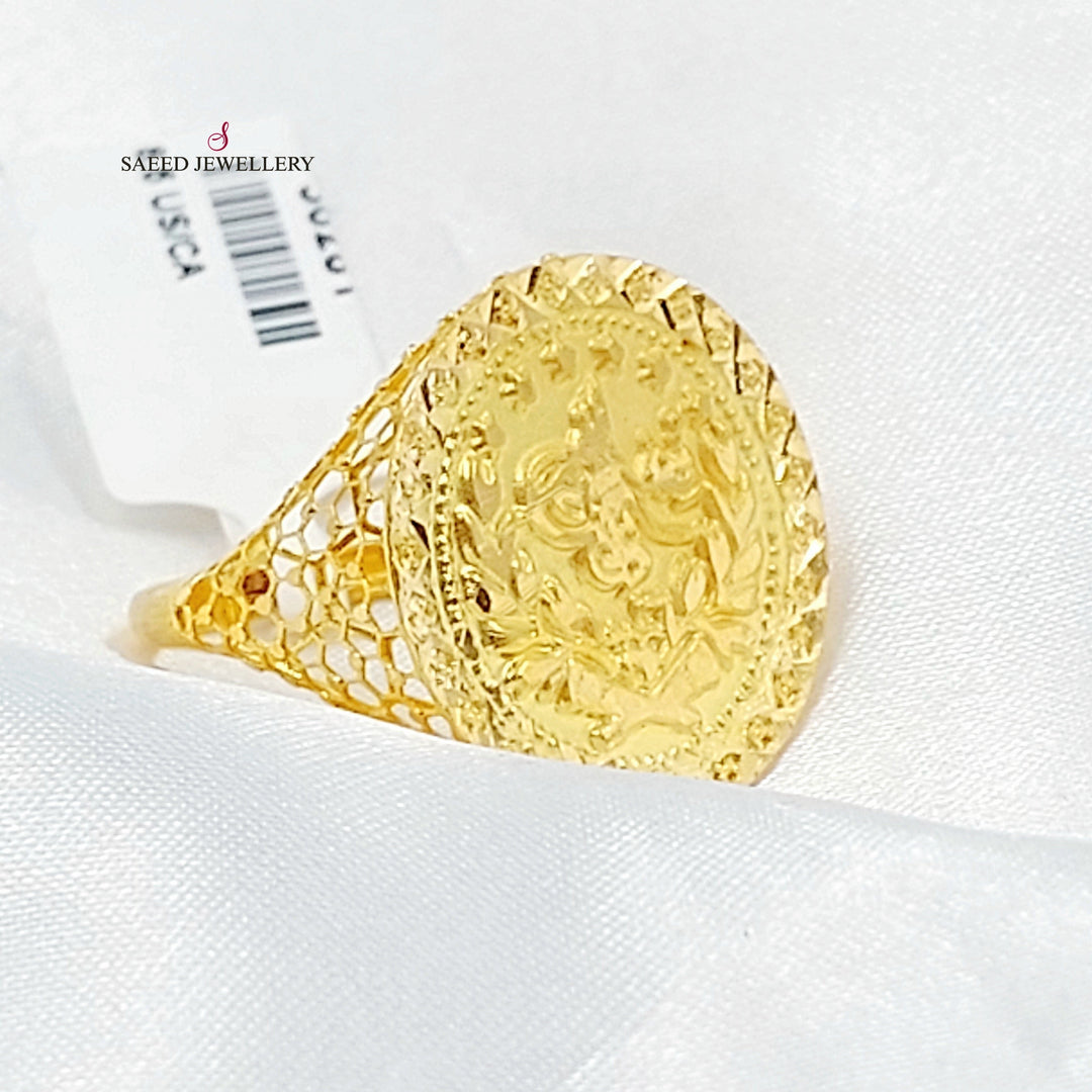 Rashadi Ring Made of 21K Gold by Saeed Jewelry 