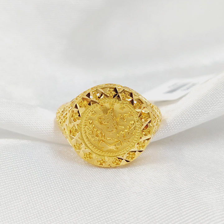 21K خاتم رشادي-مجوهرات الشيخ سعيد-Saeed Jewelry 