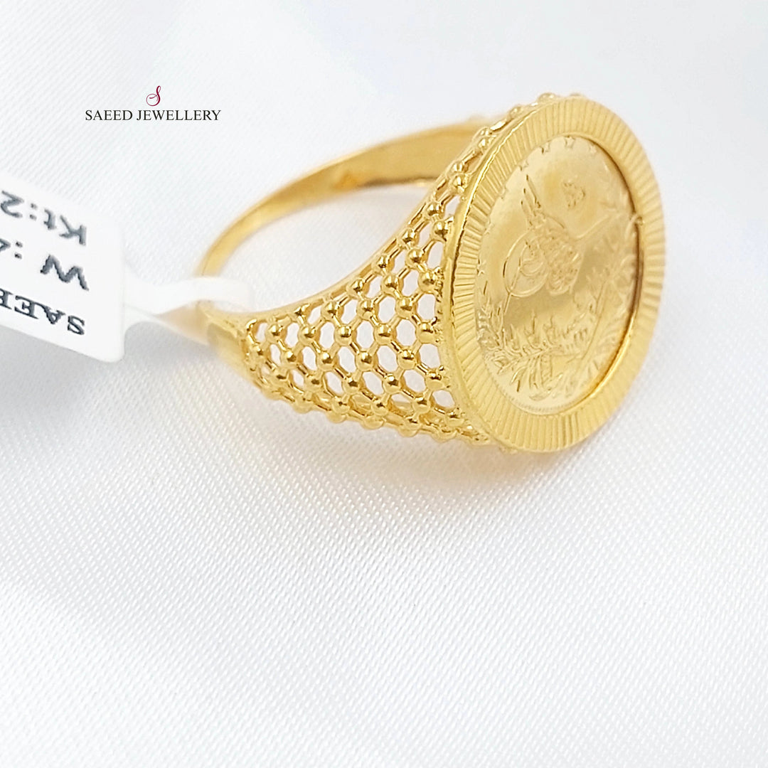 Rashadi Ring Made of 21K Gold by Saeed Jewelry 