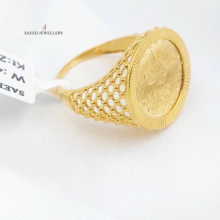 Rashadi Ring Made of 21K Gold by Saeed Jewelry 