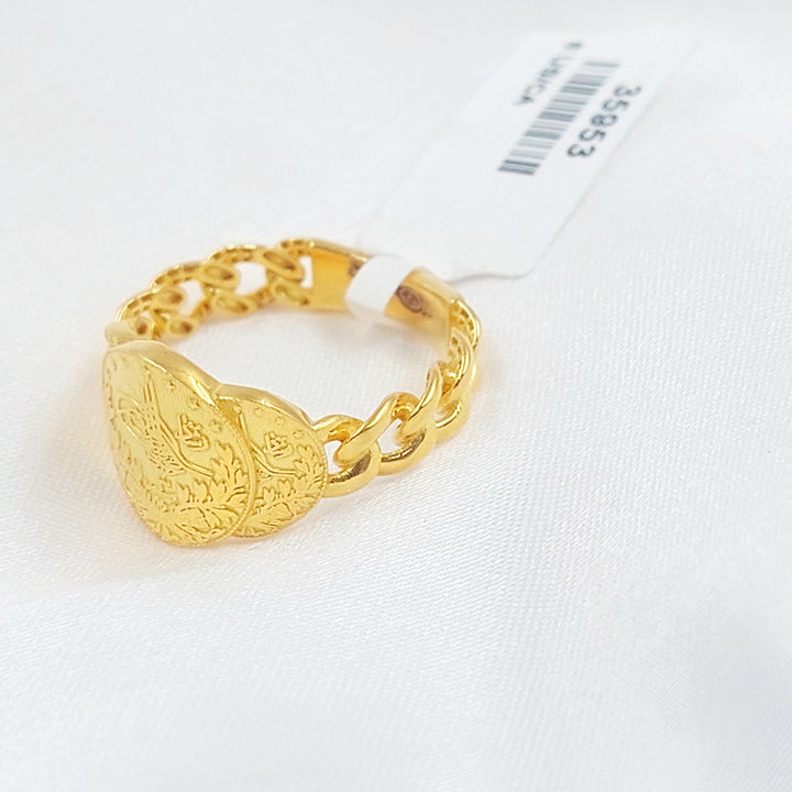 21K خاتم رشادي-مجوهرات الشيخ سعيد-Saeed Jewelry 