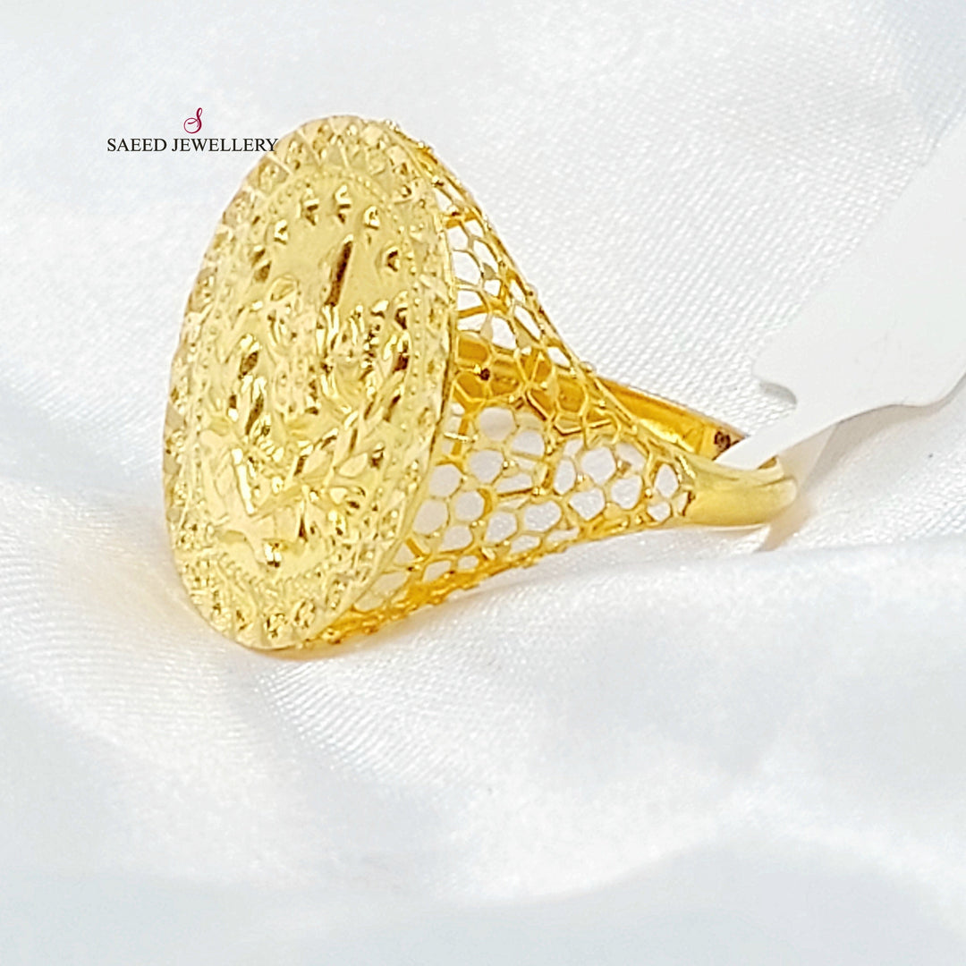21K خاتم رشادي-مجوهرات الشيخ سعيد-Saeed Jewelry 