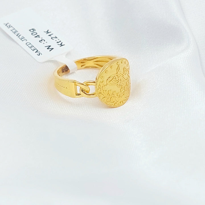 21K خاتم رشادي-مجوهرات الشيخ سعيد-Saeed Jewelry 