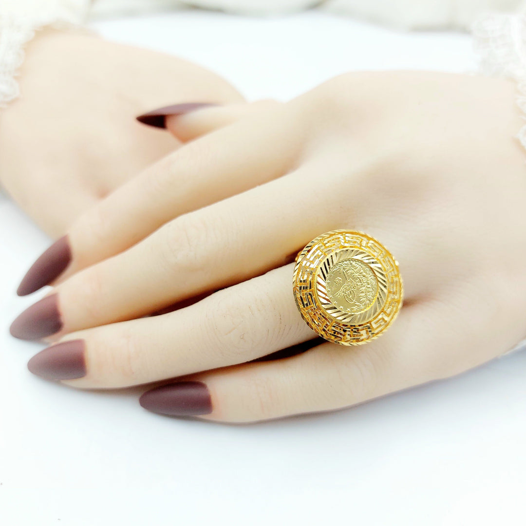 Rashadi Ring Made of 21K Gold by Saeed Jewelry 