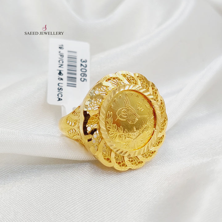 21K Gold Rashadi Ring by Saeed Jewelry - Image 5