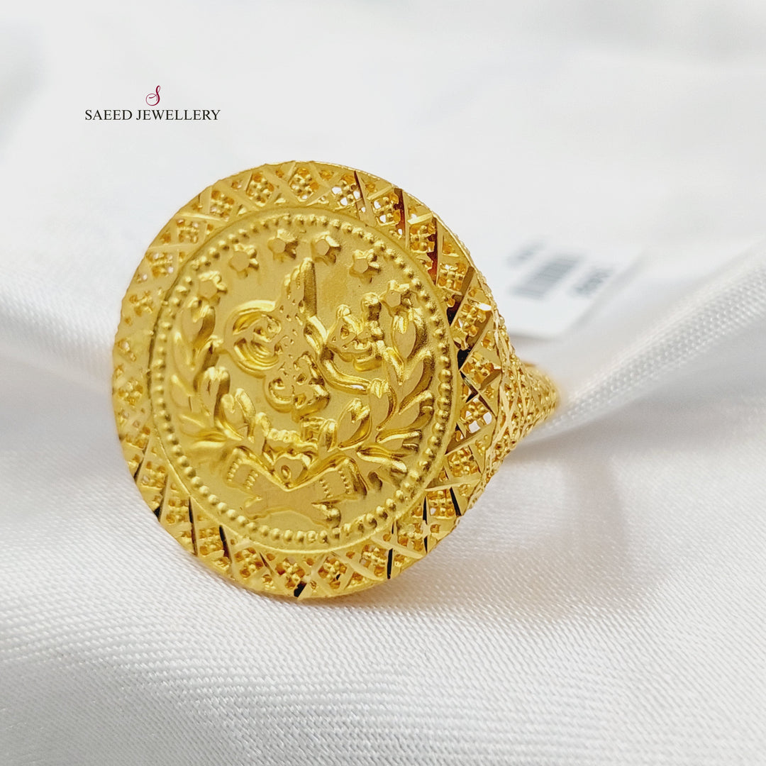 Rashadi Ring Made of 21K Gold by Saeed Jewelry 