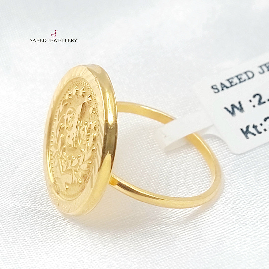 21K خاتم رشادي-مجوهرات الشيخ سعيد-Saeed Jewelry 