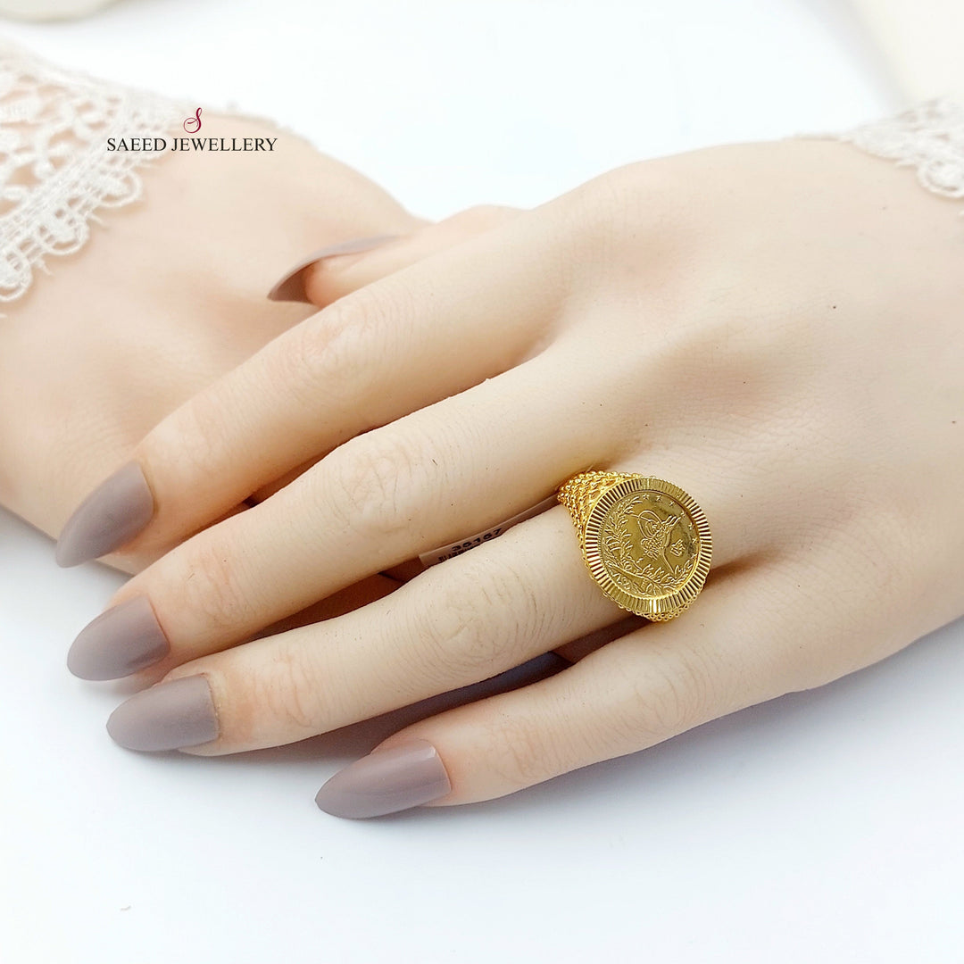 Rashadi Ring Made of 21K Gold by Saeed Jewelry 