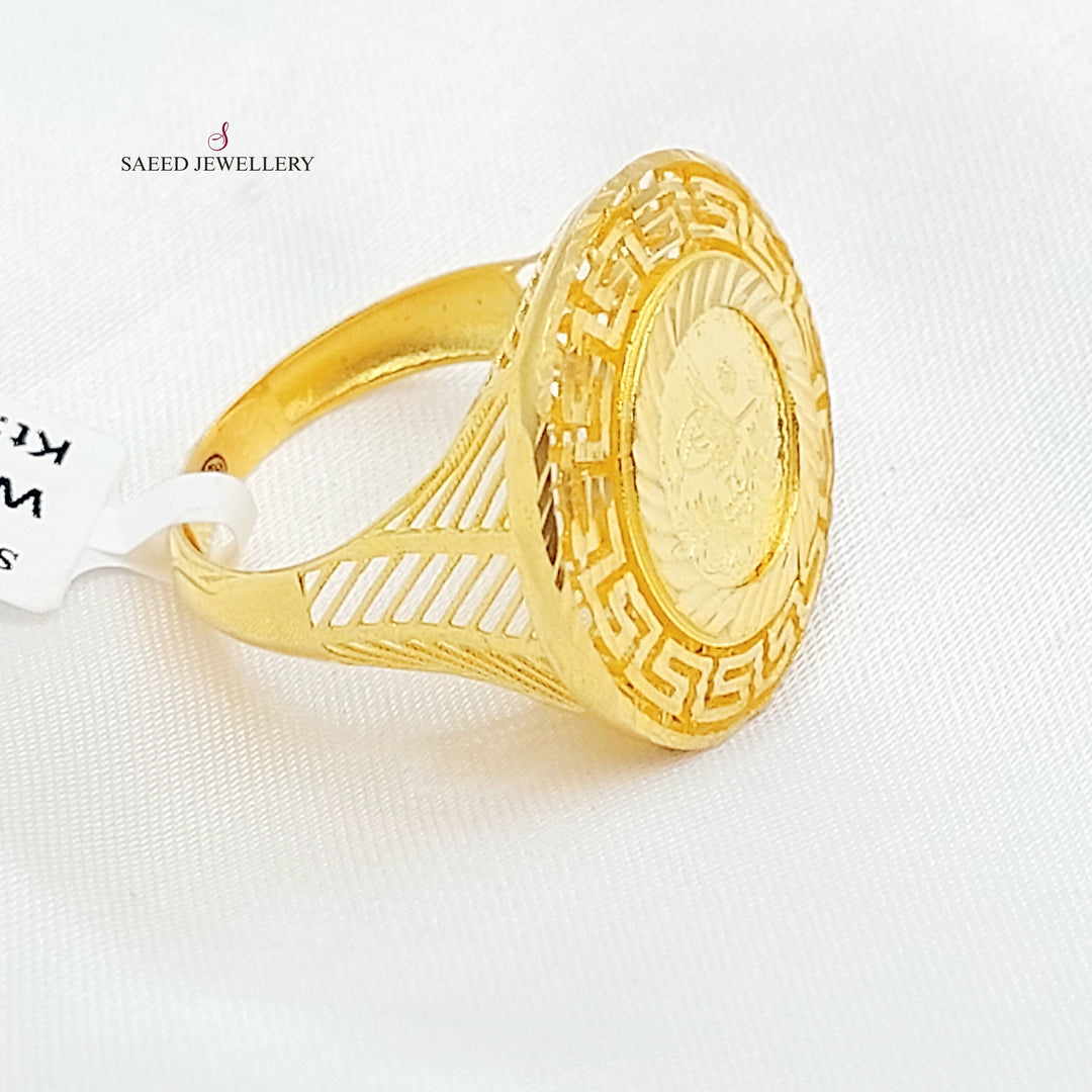 21K خاتم رشادي-مجوهرات الشيخ سعيد-Saeed Jewelry 