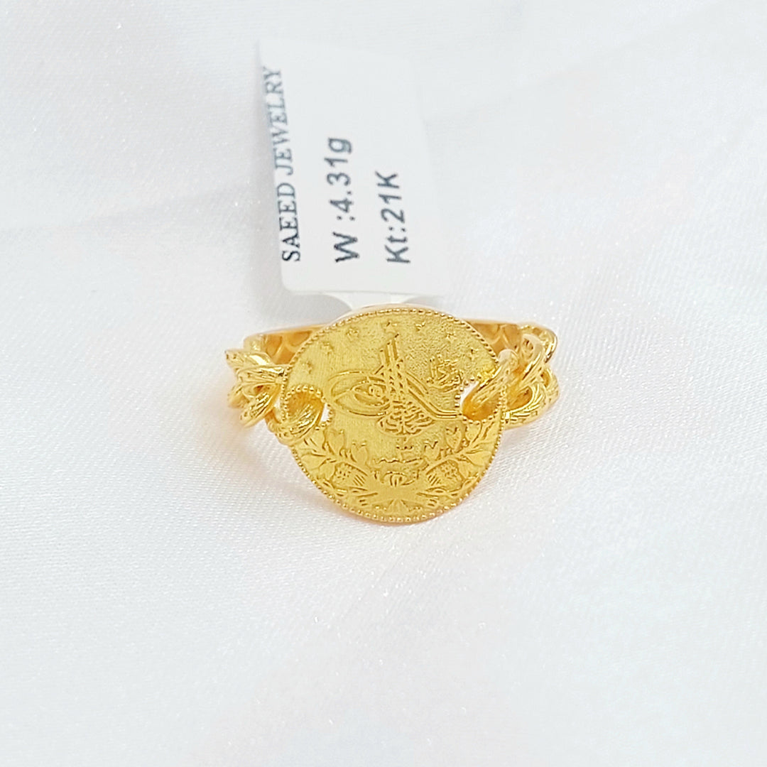 21K خاتم رشادي-مجوهرات الشيخ سعيد-Saeed Jewelry 