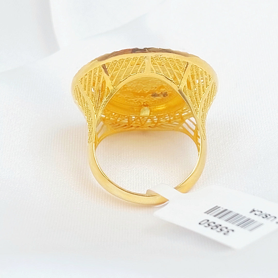 21K خاتم رشادي-مجوهرات الشيخ سعيد-Saeed Jewelry 