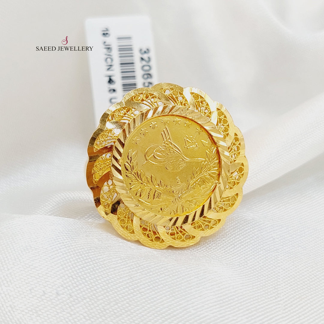 21K Gold Rashadi Ring by Saeed Jewelry - Image 2