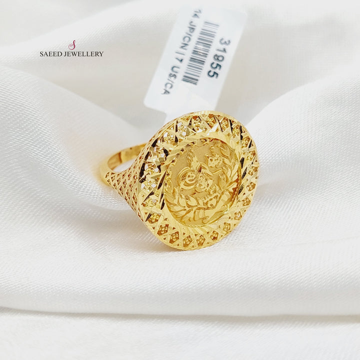 21K Gold Rashadi Ring by Saeed Jewelry - Image 4