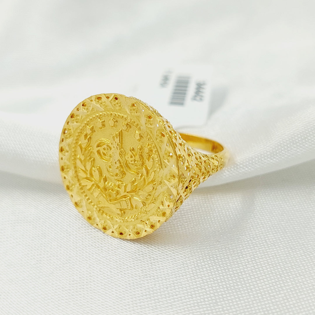 21K خاتم رشادي-مجوهرات الشيخ سعيد-Saeed Jewelry 