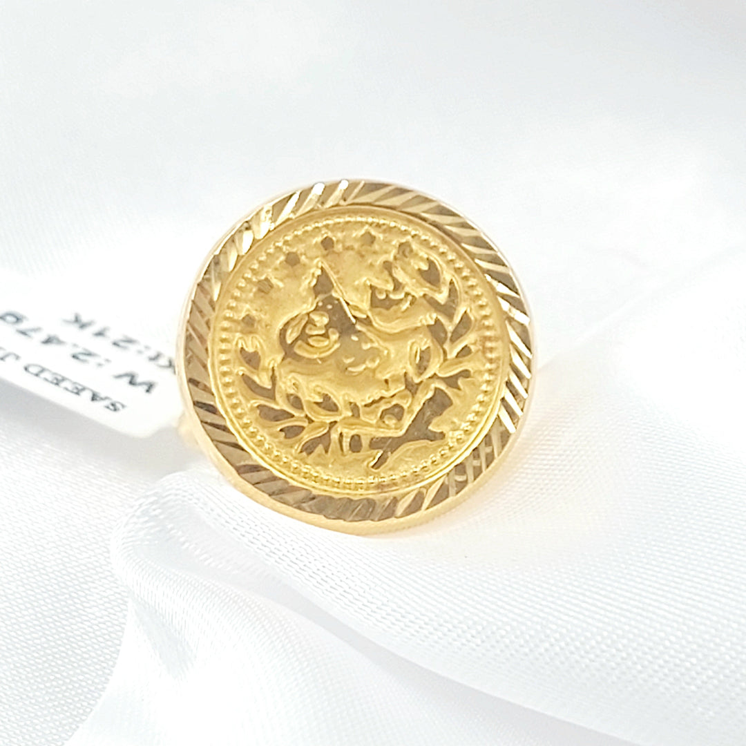 Rashadi Ring Made of 21K Gold by Saeed Jewelry 