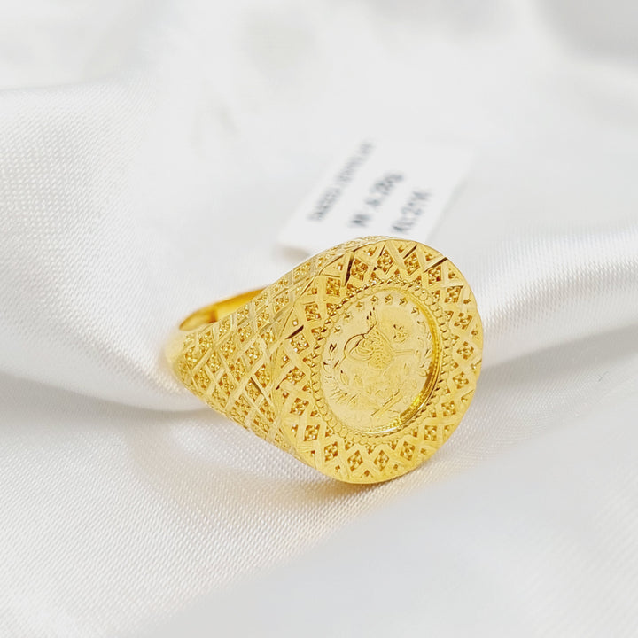 21K خاتم رشادي-مجوهرات الشيخ سعيد-Saeed Jewelry 