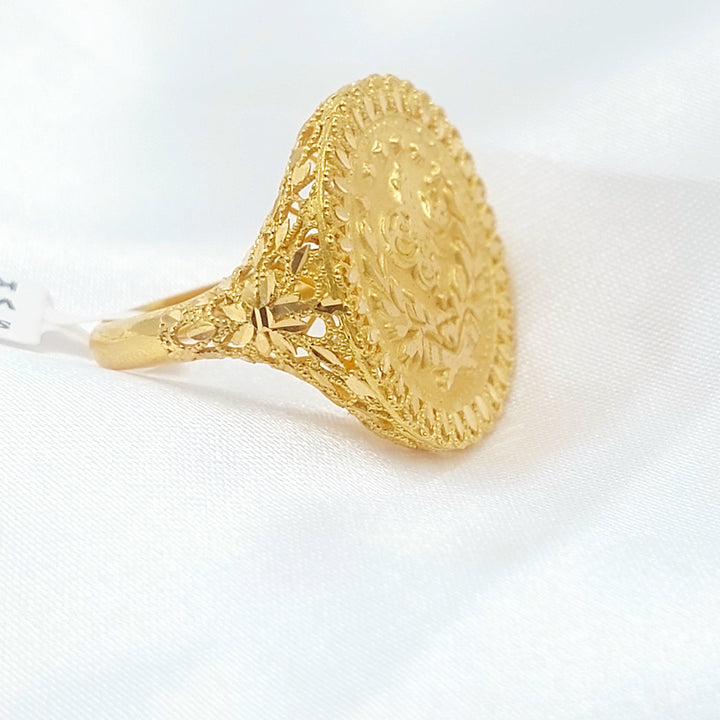 21K خاتم رشادي-مجوهرات الشيخ سعيد-Saeed Jewelry 
