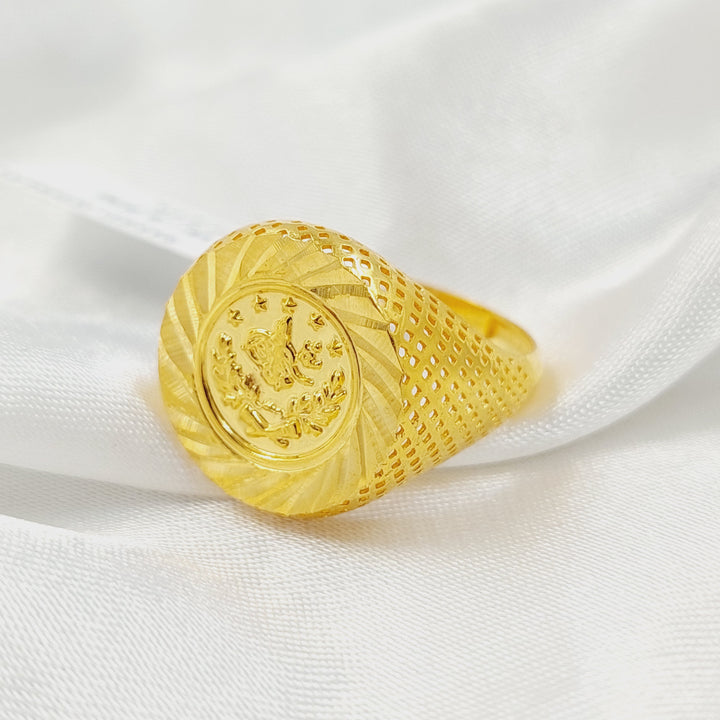 21K خاتم رشادي-مجوهرات الشيخ سعيد-Saeed Jewelry 