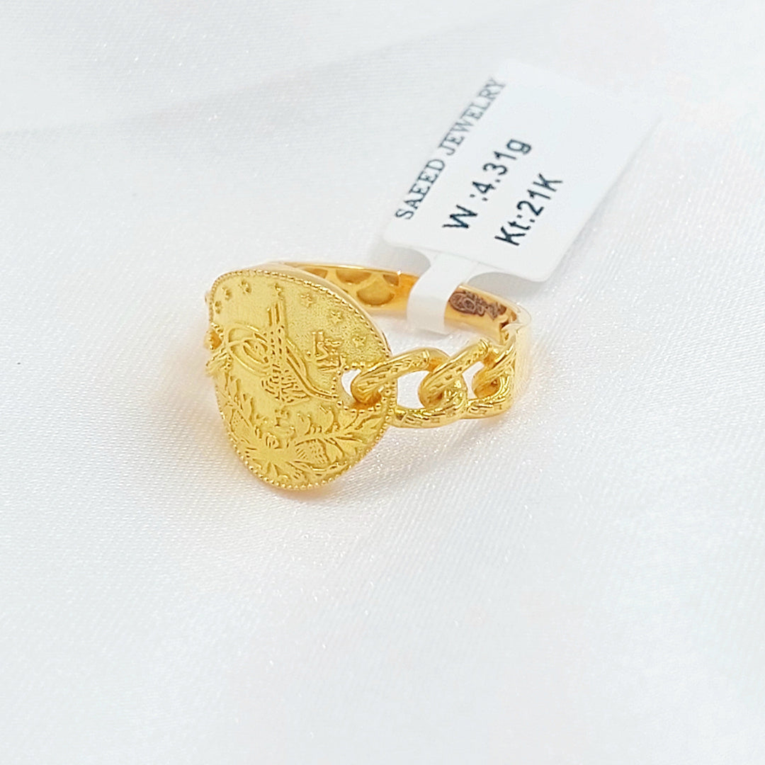 21K خاتم رشادي-مجوهرات الشيخ سعيد-Saeed Jewelry 