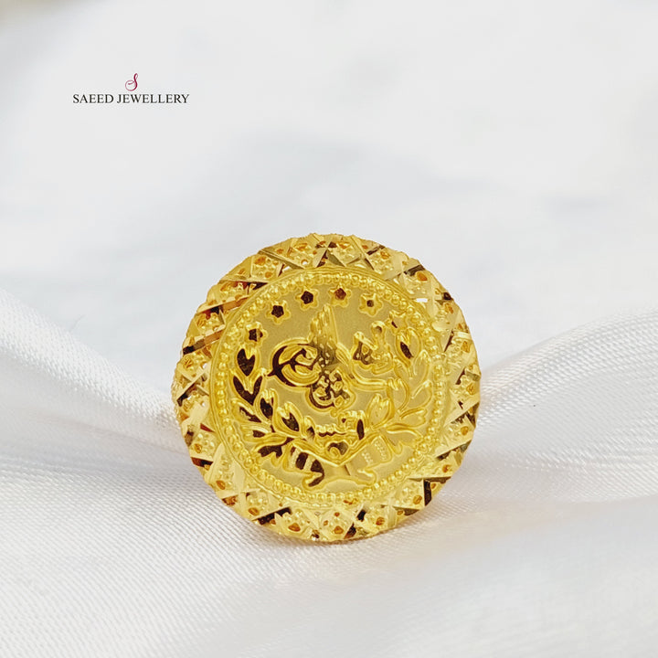 21K خاتم رشادي-مجوهرات الشيخ سعيد-Saeed Jewelry 