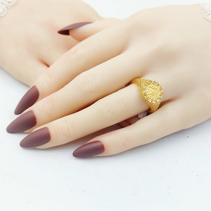 Rashadi Ring Made of 21K Gold by Saeed Jewelry 