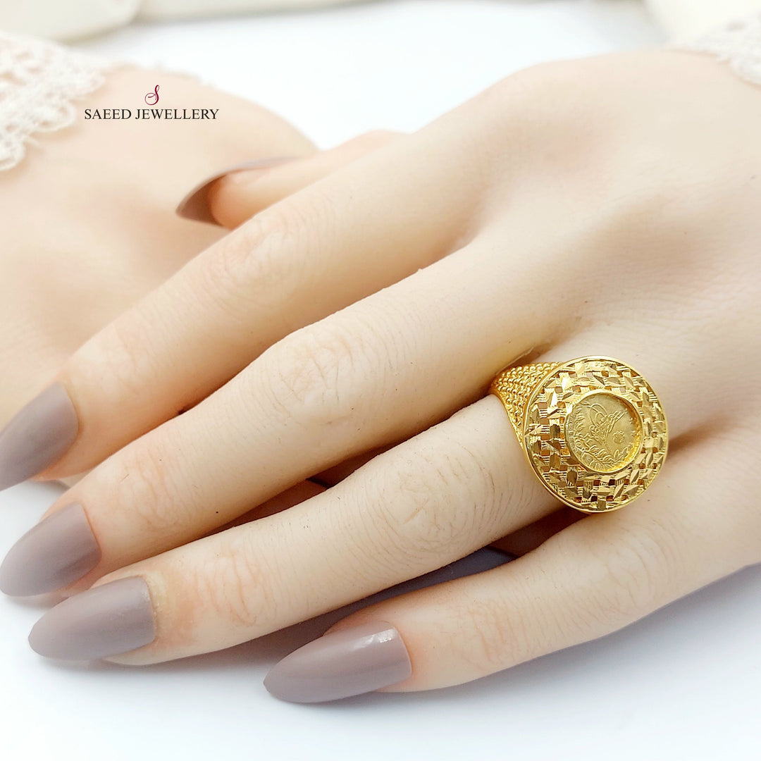 Rashadi Ring Made of 21K Gold by Saeed Jewelry 