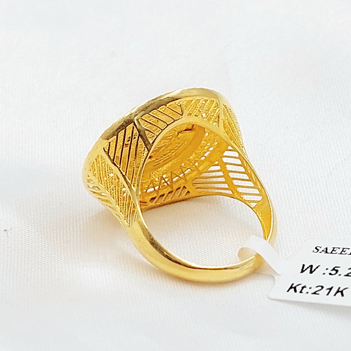 Rashadi Ring Made of 21K Gold by Saeed Jewelry 