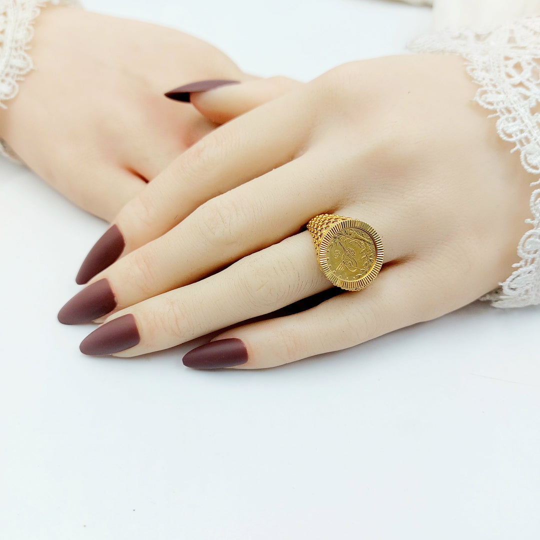 Rashadi Ring Made of 21K Gold by Saeed Jewelry 