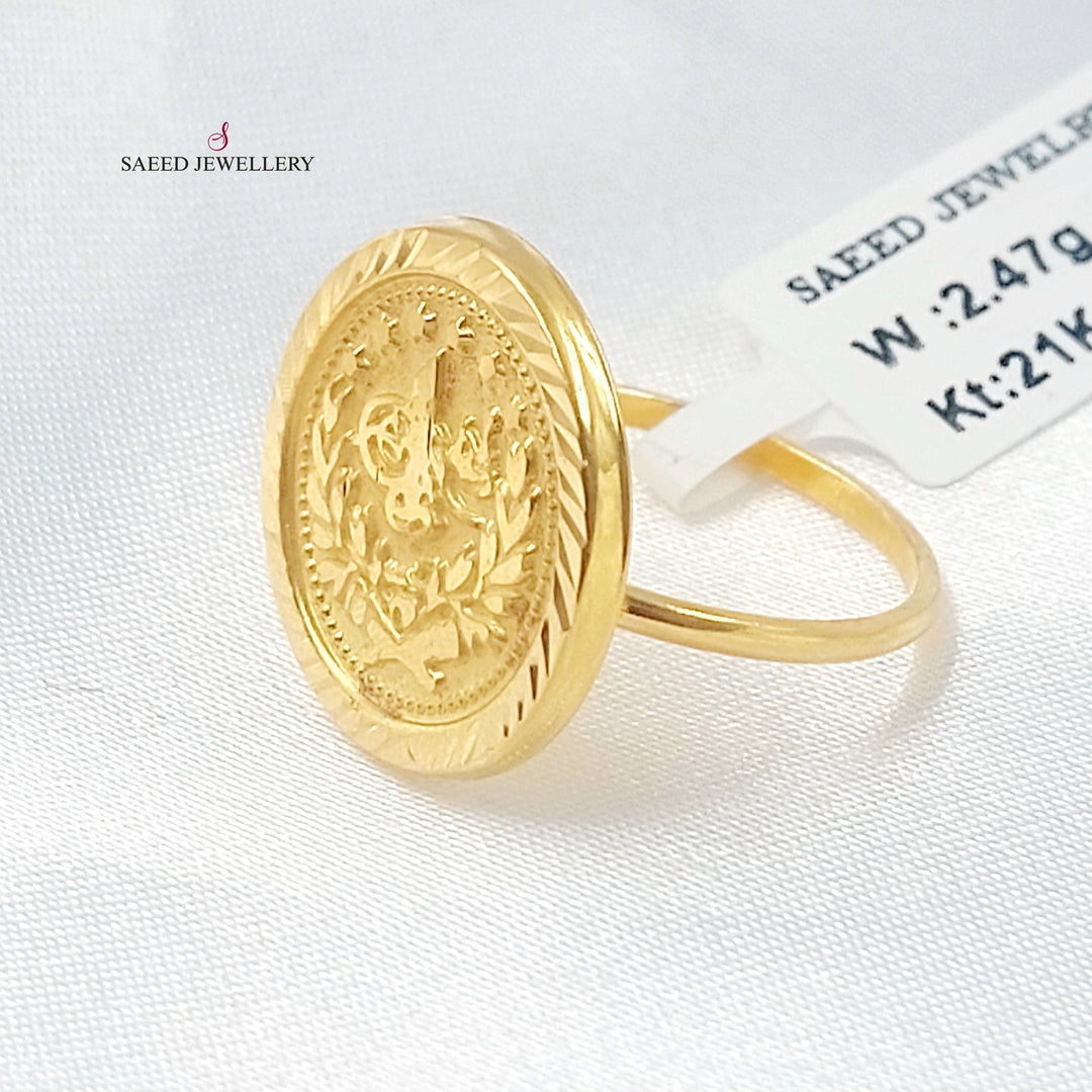 21K خاتم رشادي-مجوهرات الشيخ سعيد-Saeed Jewelry 