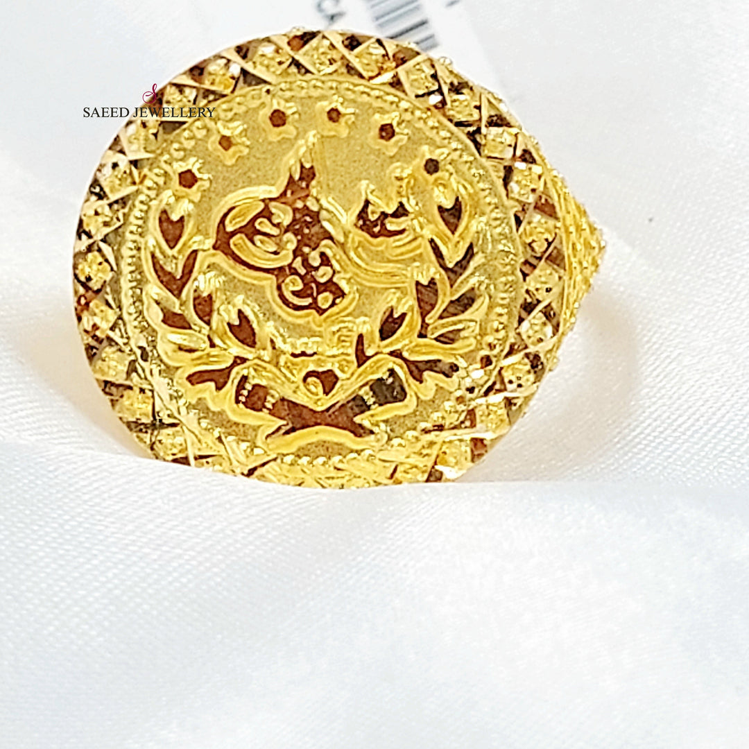 Rashadi Ring Made of 21K Gold by Saeed Jewelry 