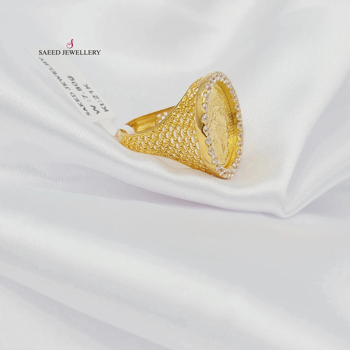 21K خاتم رشادي-مجوهرات الشيخ سعيد-Saeed Jewelry 