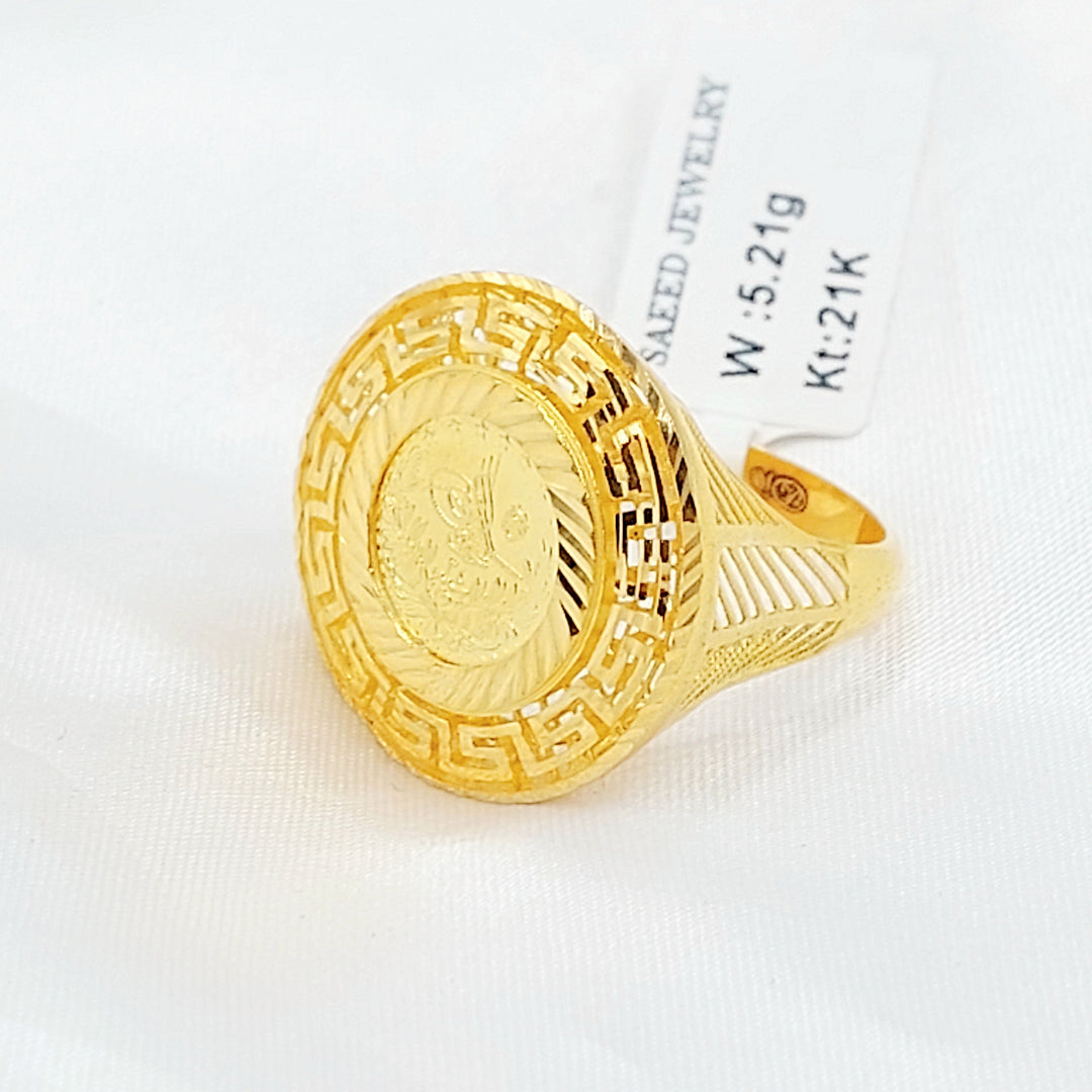 Rashadi Ring Made of 21K Gold by Saeed Jewelry 