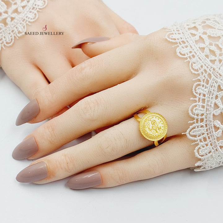Rashadi Ring Made of 21K Gold by Saeed Jewelry 