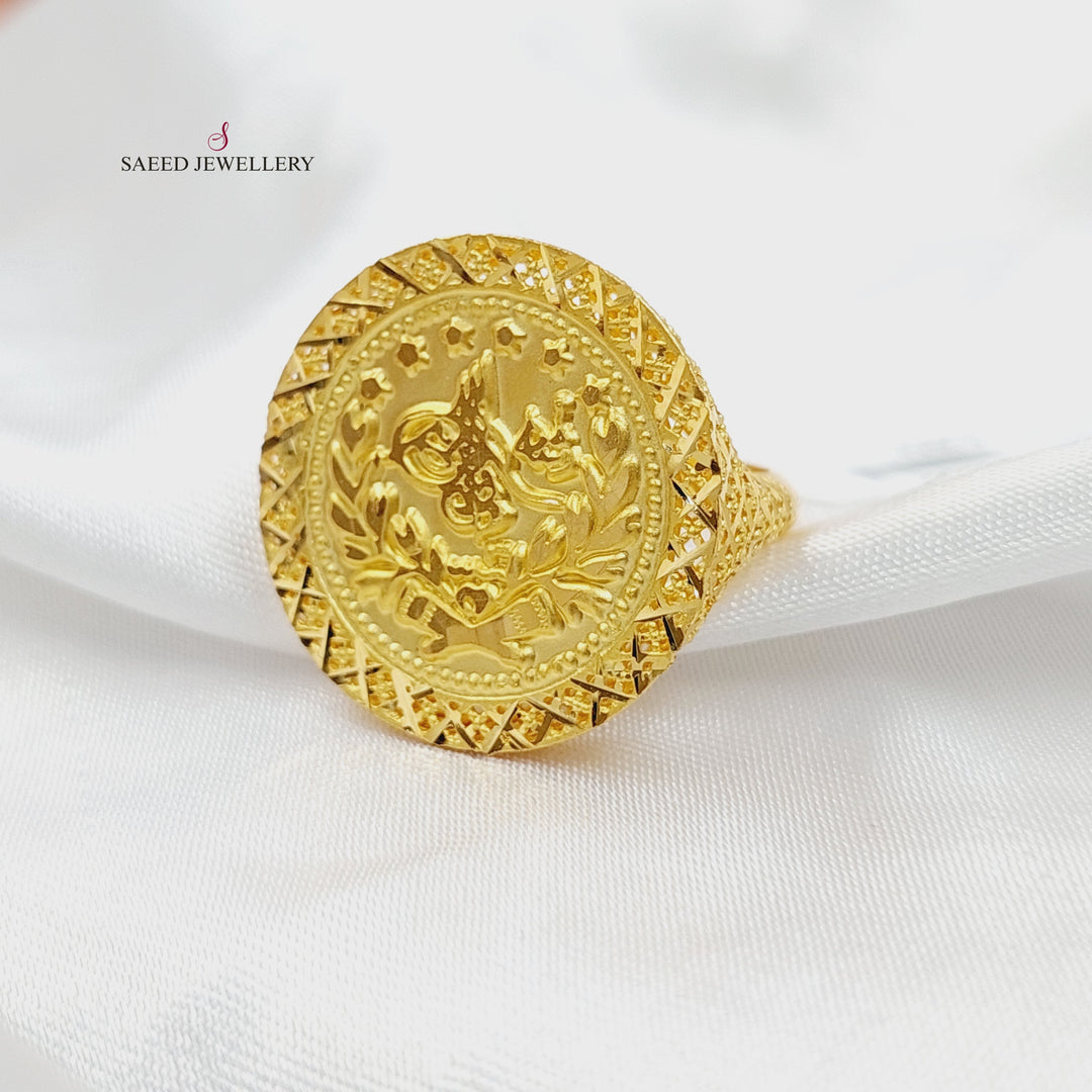 Rashadi Ring Made of 21K Gold by Saeed Jewelry 