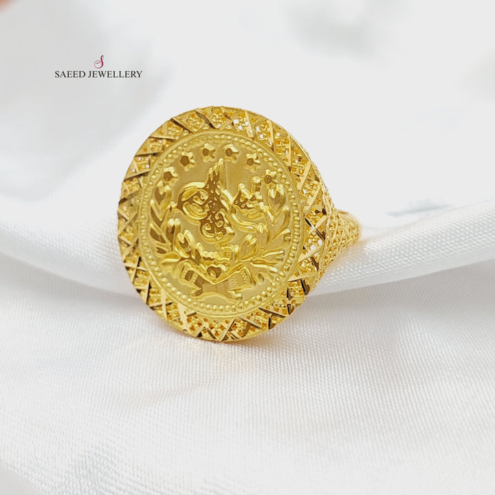 Rashadi Ring Made of 21K Gold by Saeed Jewelry 