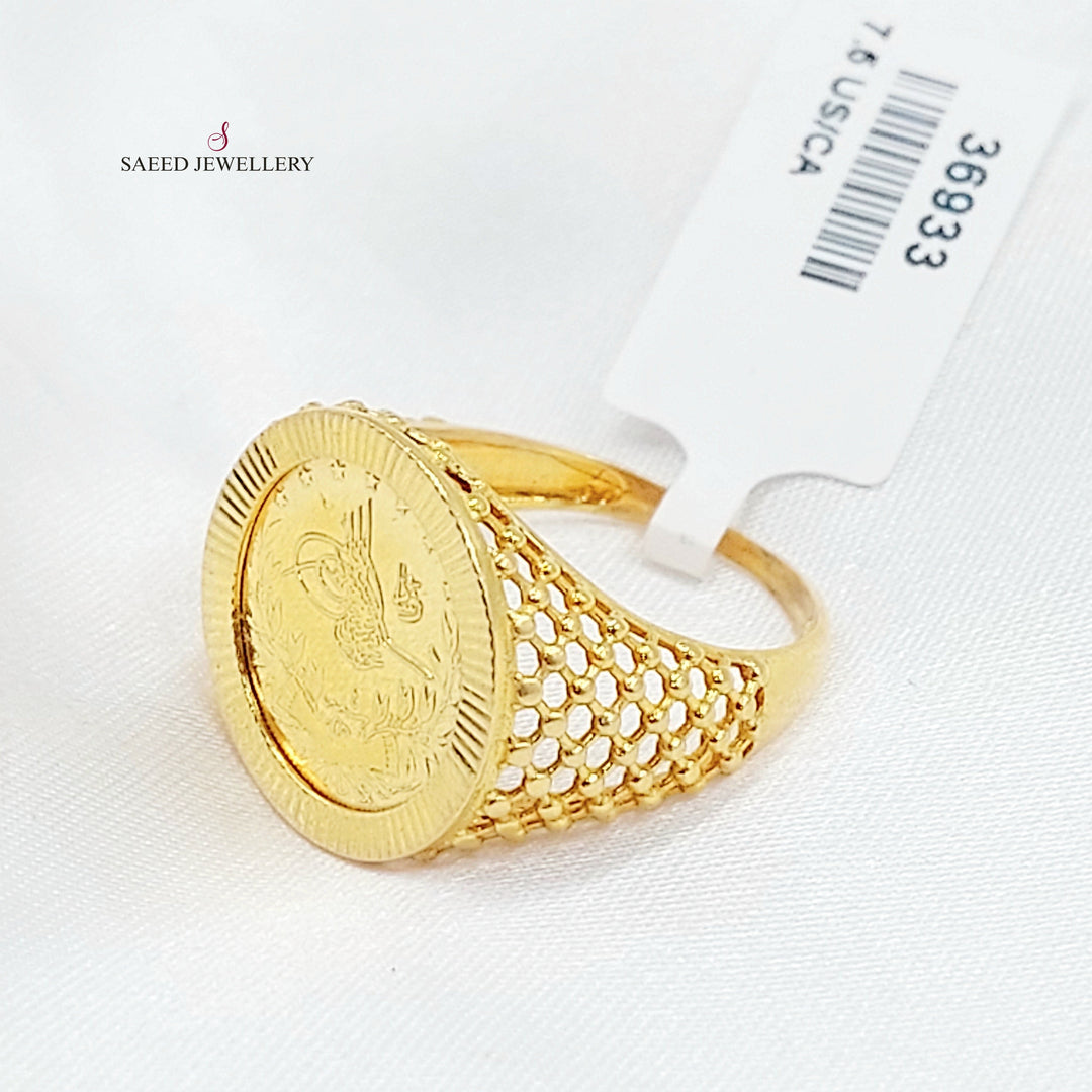Rashadi Ring Made of 21K Gold by Saeed Jewelry 