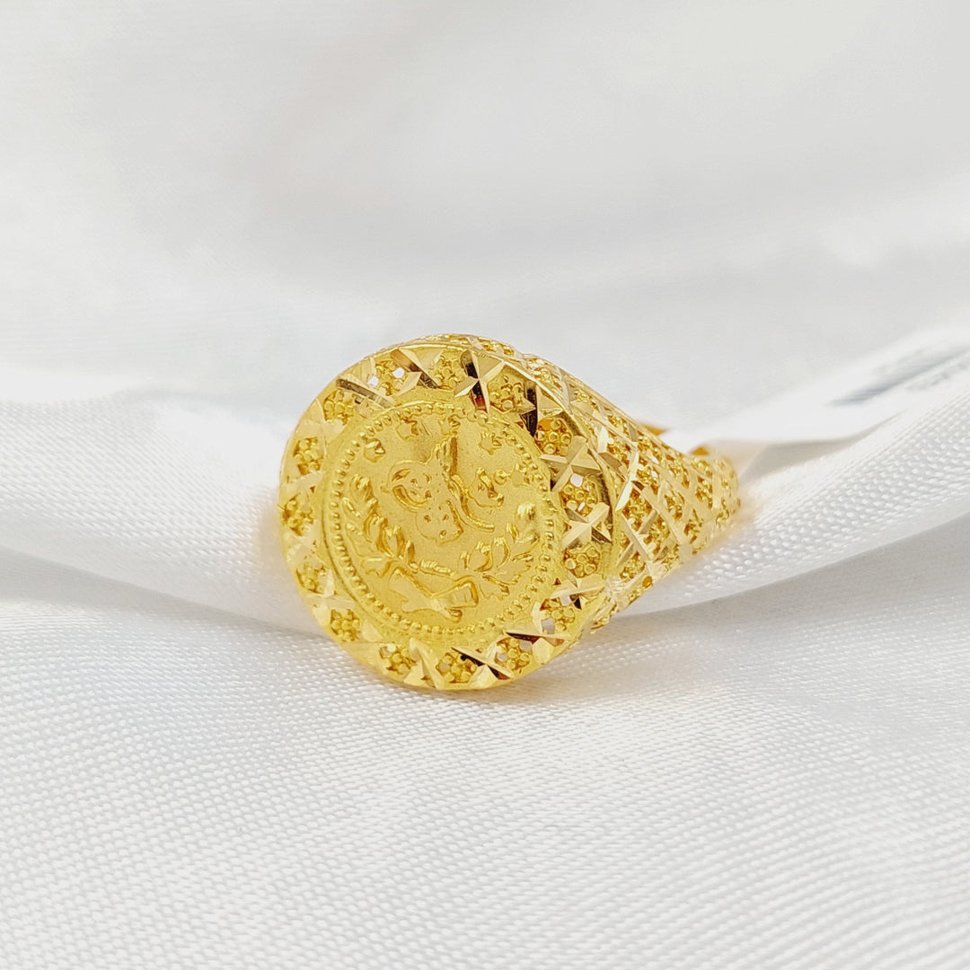 21K خاتم رشادي-مجوهرات الشيخ سعيد-Saeed Jewelry 