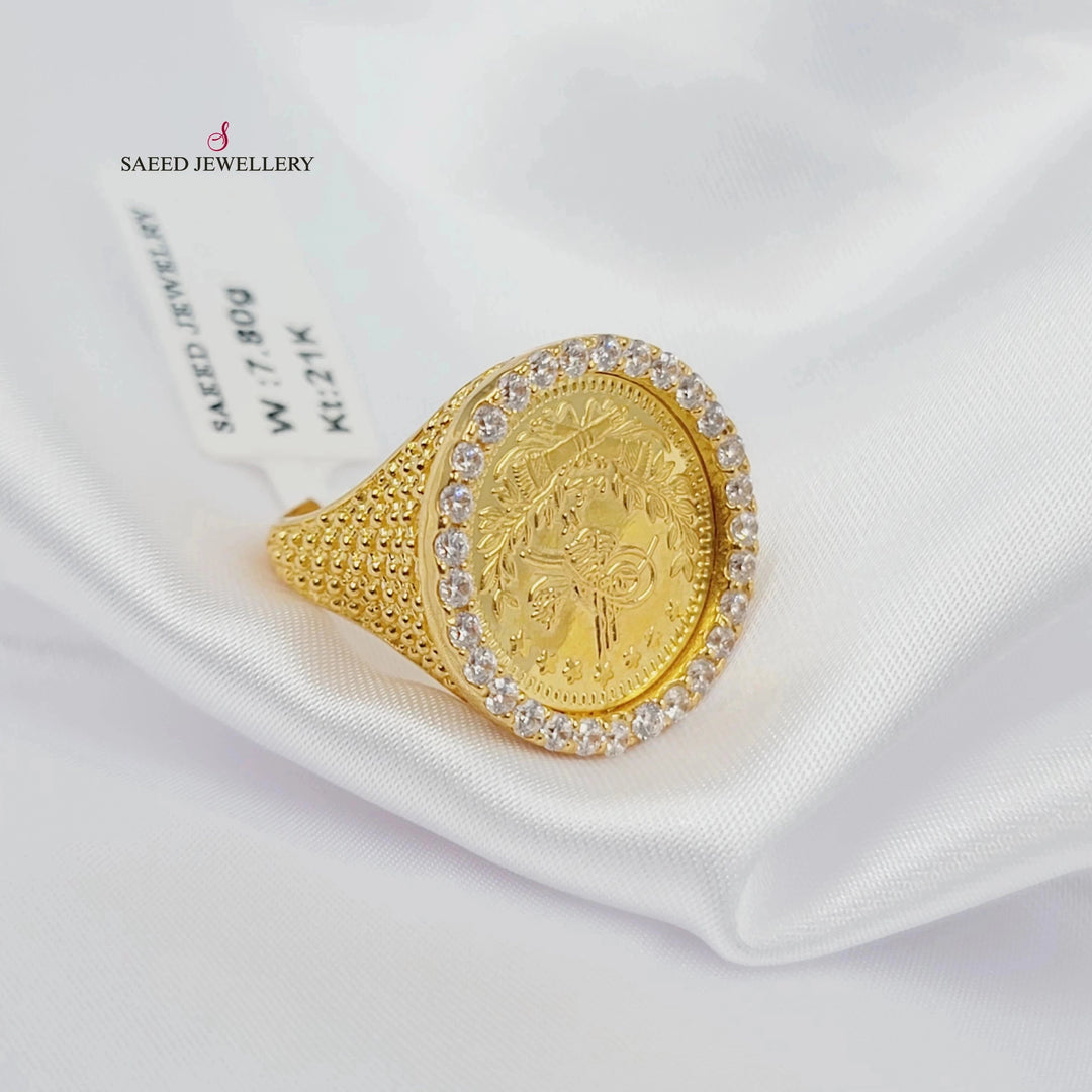 21K خاتم رشادي-مجوهرات الشيخ سعيد-Saeed Jewelry 