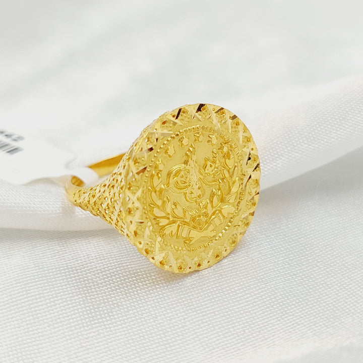 21K خاتم رشادي-مجوهرات الشيخ سعيد-Saeed Jewelry 