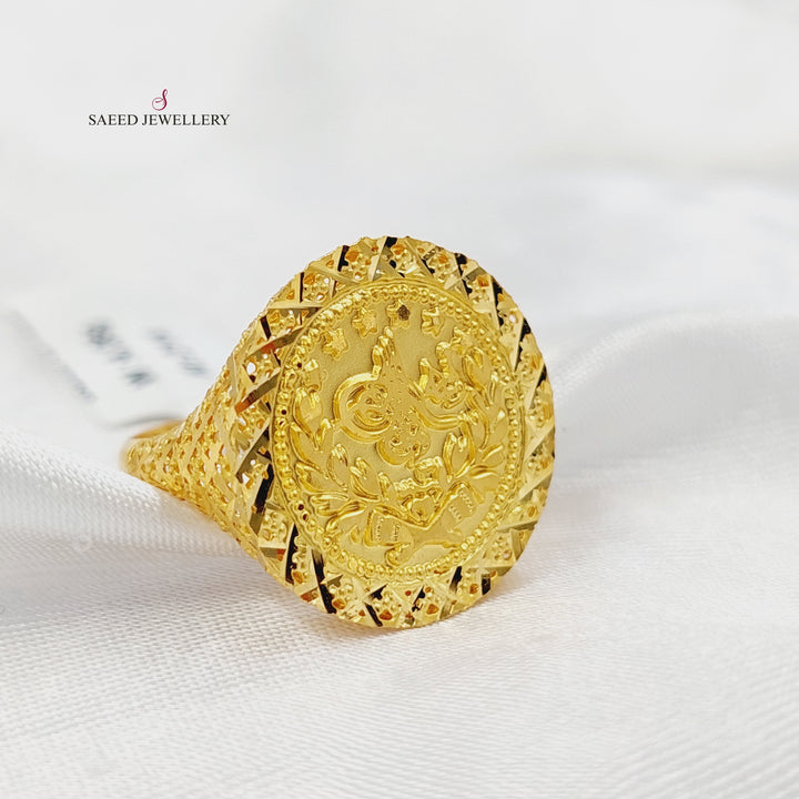 21K خاتم رشادي-مجوهرات الشيخ سعيد-Saeed Jewelry 