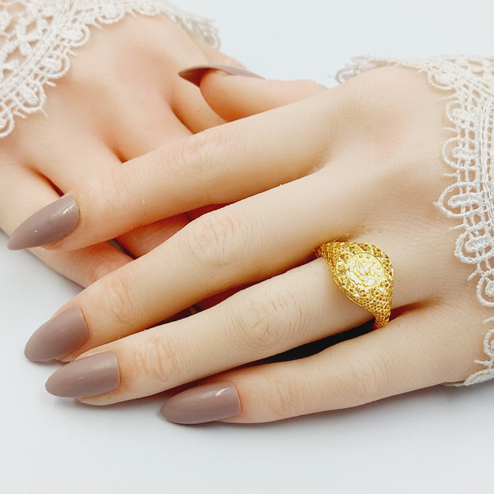 21K خاتم رشادي-مجوهرات الشيخ سعيد-Saeed Jewelry 