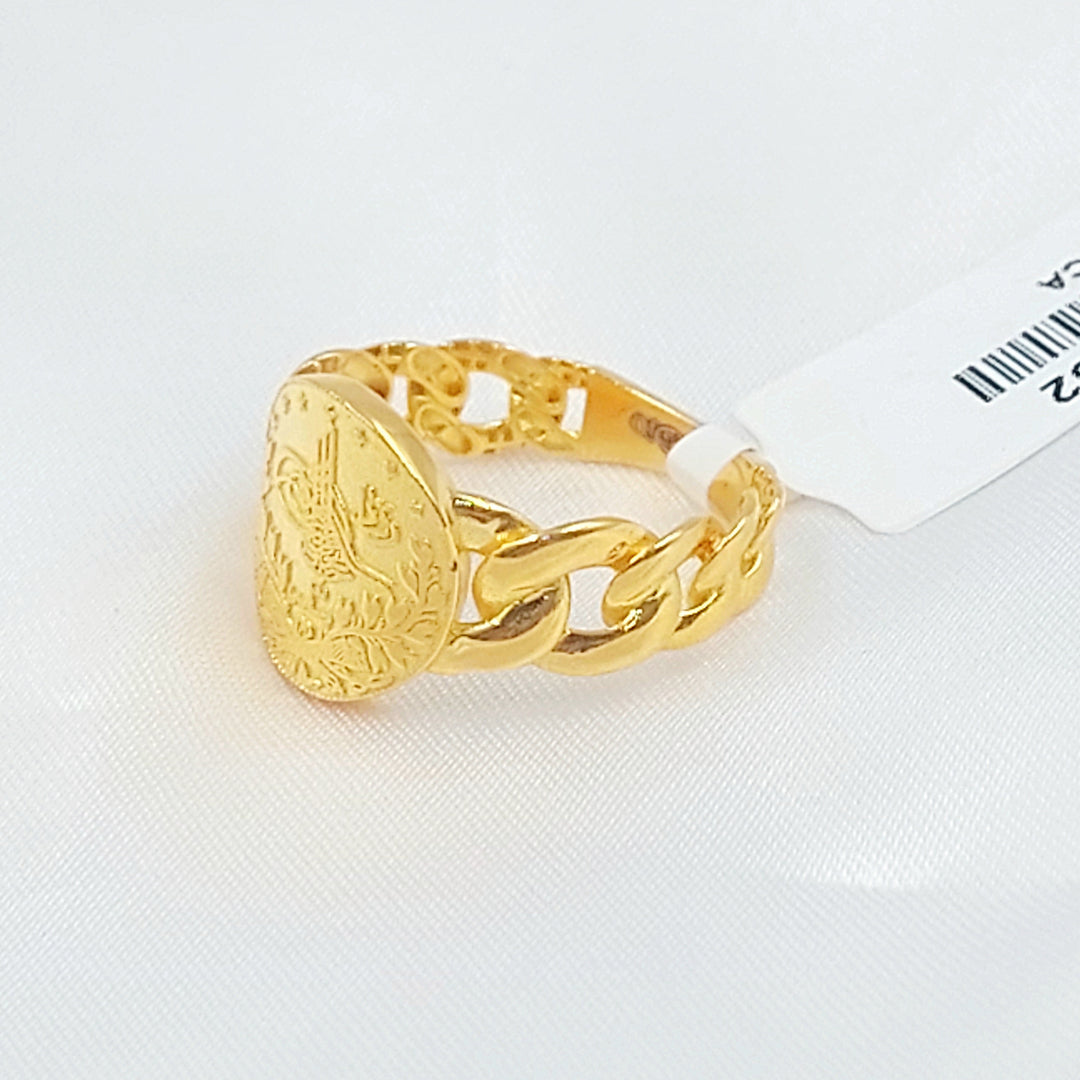 21K خاتم رشادي-مجوهرات الشيخ سعيد-Saeed Jewelry 