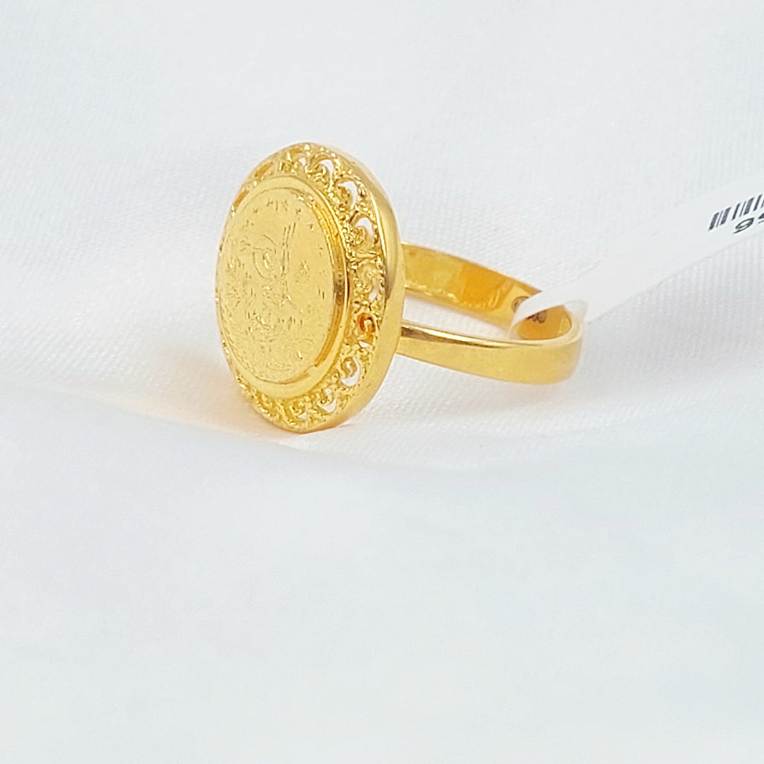 21K خاتم رشادي-مجوهرات الشيخ سعيد-Saeed Jewelry 