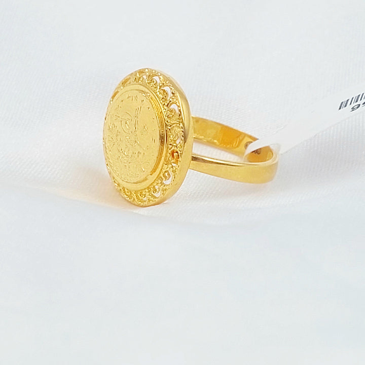 21K خاتم رشادي-مجوهرات الشيخ سعيد-Saeed Jewelry 