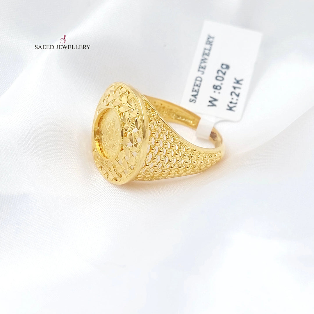 Rashadi Ring Made of 21K Gold by Saeed Jewelry 